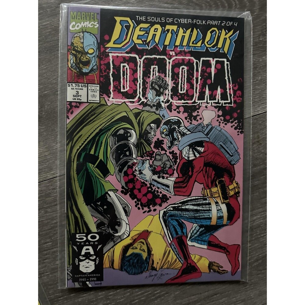 Marvel Death #3 Single Issue Comic 1991 Deathlok Doc Doom Color Vintage